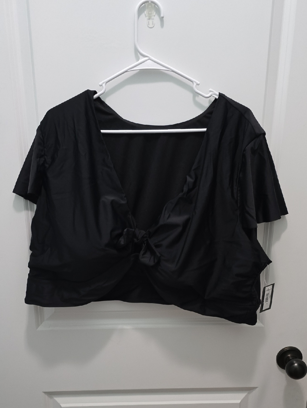 torrid Black Knot-Front Bikini Top Size 5